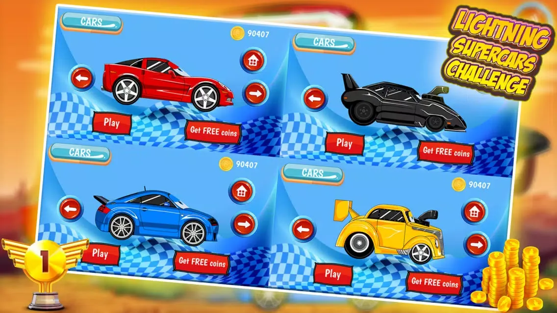 Ảnh chụp màn hình của Lightning Supercar Challenge