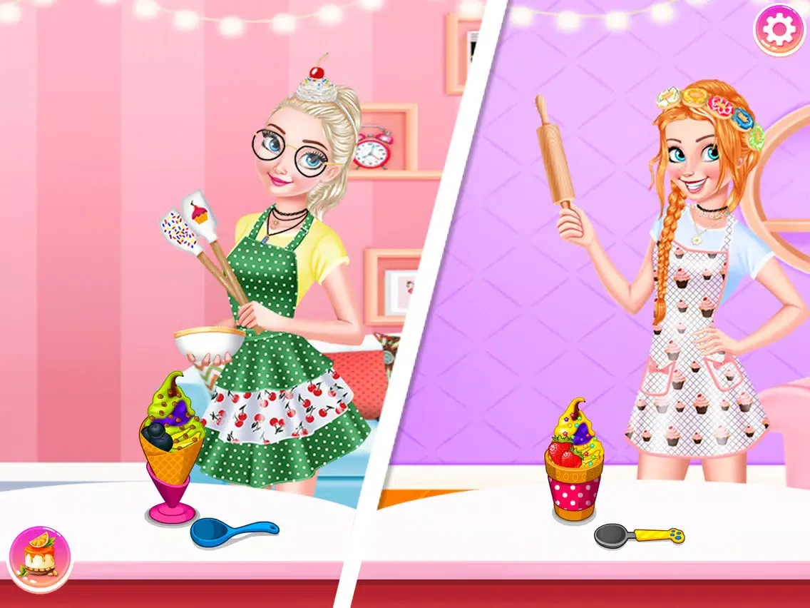 Princesses Cooking Ice Cream iPad 應用截圖