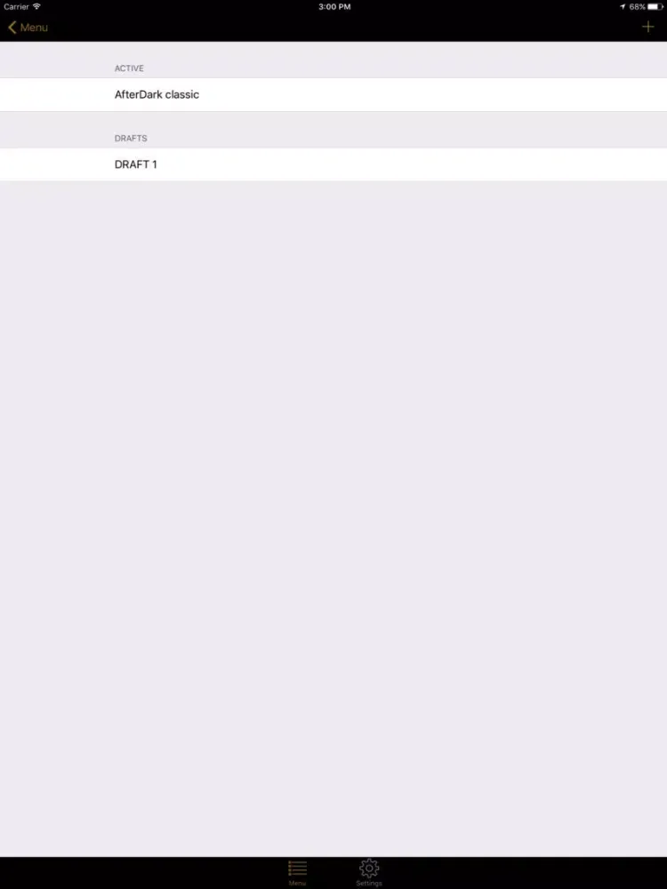 Afterdark Merchant iPad  स्क्रीनशॉट