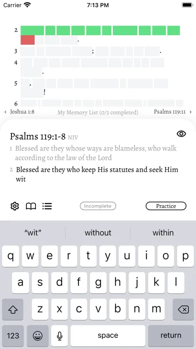 119:11 - Bible Memory Verse 스크린샷