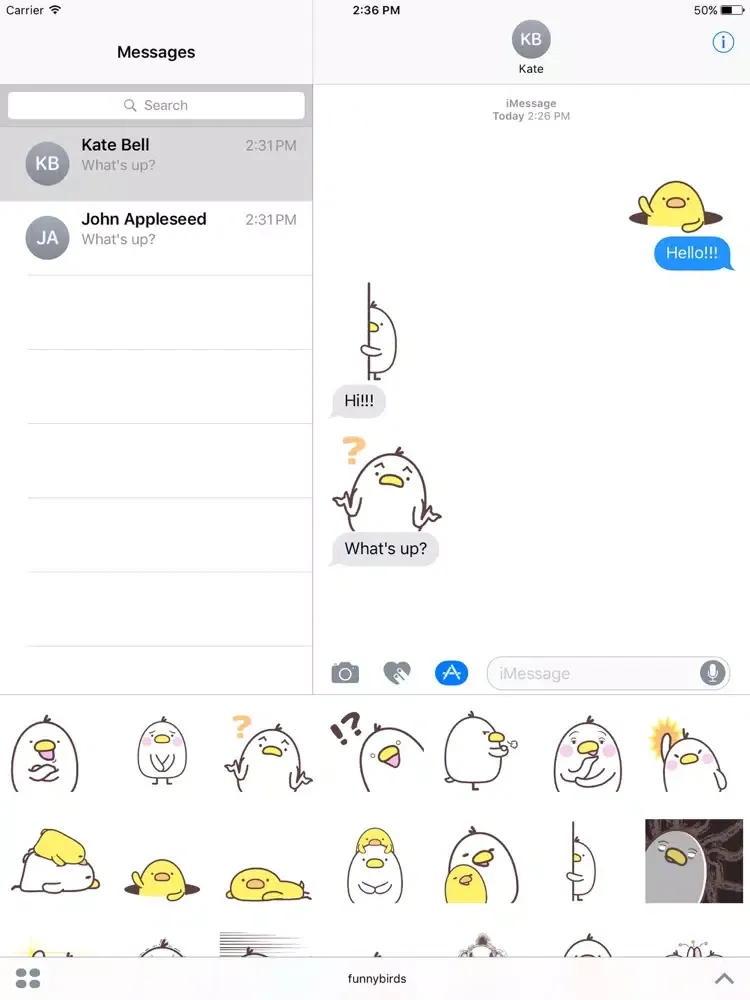Tangkapan skrin FunnyBirds(・８・) iPad 