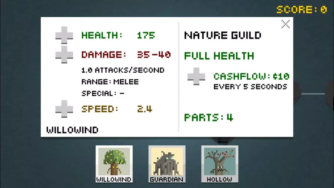 Capturas de tela do Pixel Warrior: castle defence and roguelike hybrid