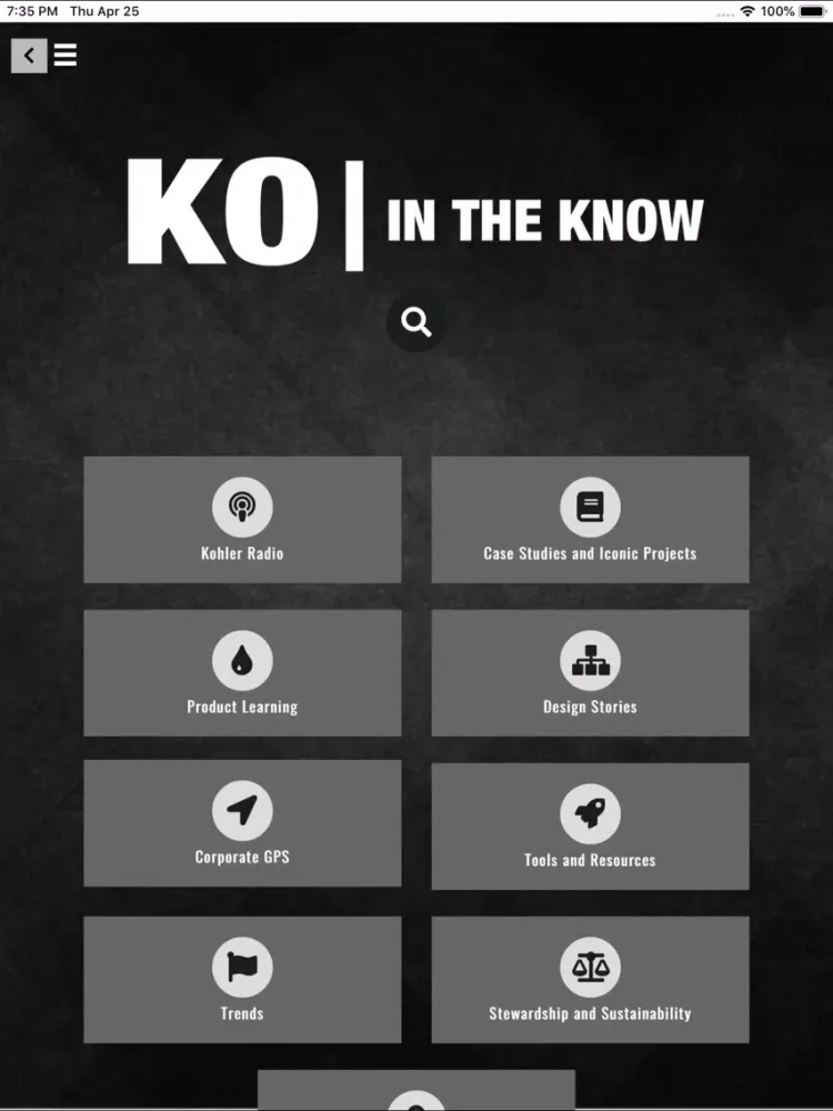 KO In The Know iPad  スクリーンショット