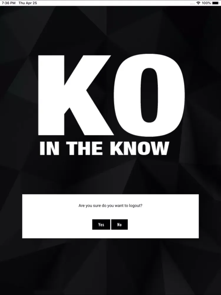 KO In The Know iPad  スクリーンショット
