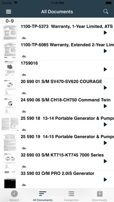 Kohler Power Service Files Ekran Görüntüleri