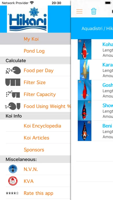 N.V.N. Koi App スクリーンショット