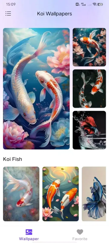 Zrzuty ekranu Koi Wallpapers