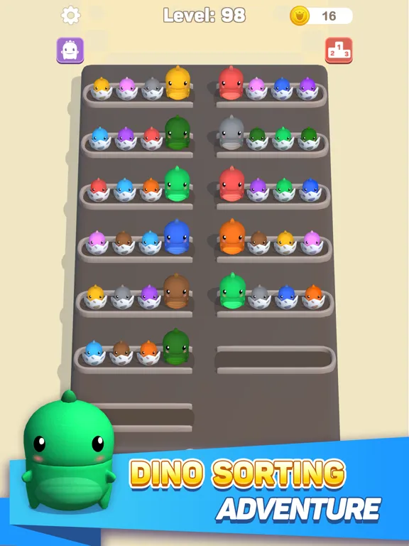 Скриншоты Dino Sort 3D: Sorting Puzzle iPad 