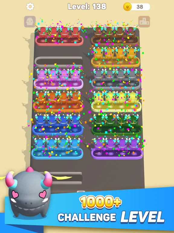 Скриншоты Dino Sort 3D: Sorting Puzzle iPad 