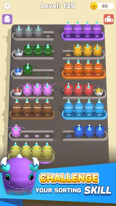 Скриншоты Dino Sort 3D: Sorting Puzzle