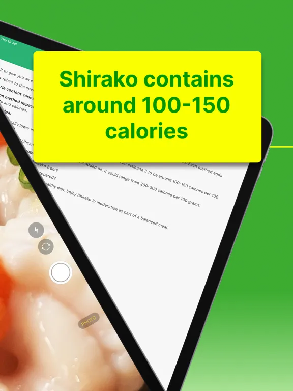 Captures d'écran de Calorie Scan - calc via photo iPad 