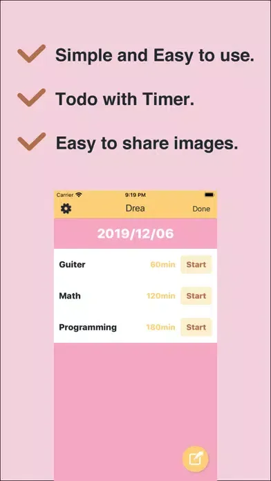 Drea - The simplest Todo app应用截图