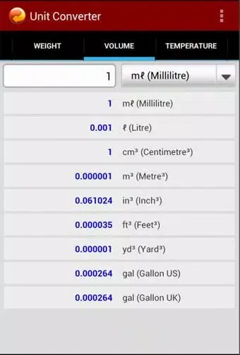 Unit Converter 스크린샷