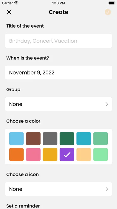 Screenshot di Upcoming: Events Countdown