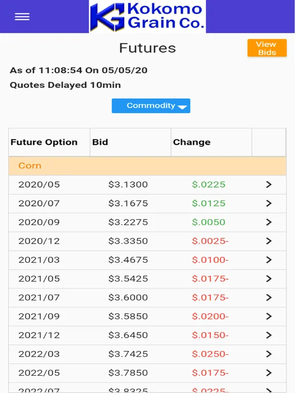 Screenshot di Kokomo Grain Co Grower Portal iPad 
