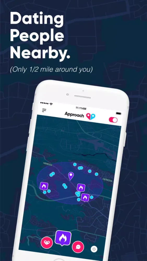 Ảnh chụp màn hình của Approach -Dating People Nearby
