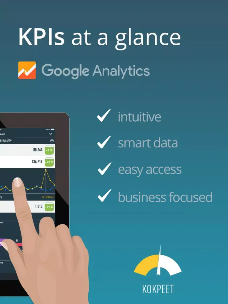Kokpeet for Google Analytics iPad  سکرین شاٹس