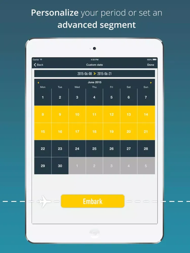 Kokpeet for Google Analytics iPad  سکرین شاٹس