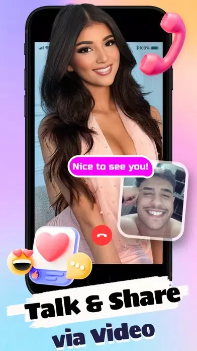 Tangkapan layar Kola - Video Chat, Live Call