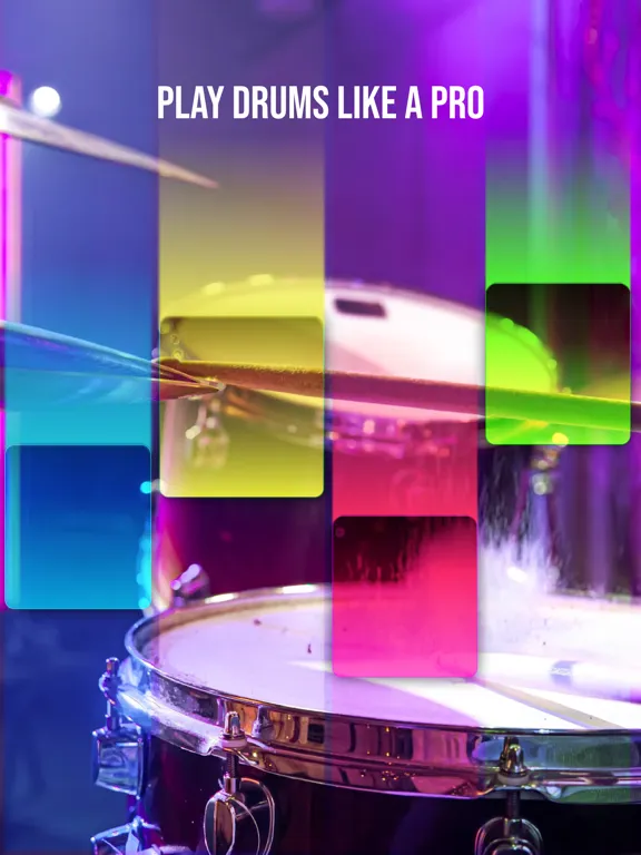 Drum Tiles: drumming game iPad 應用截圖