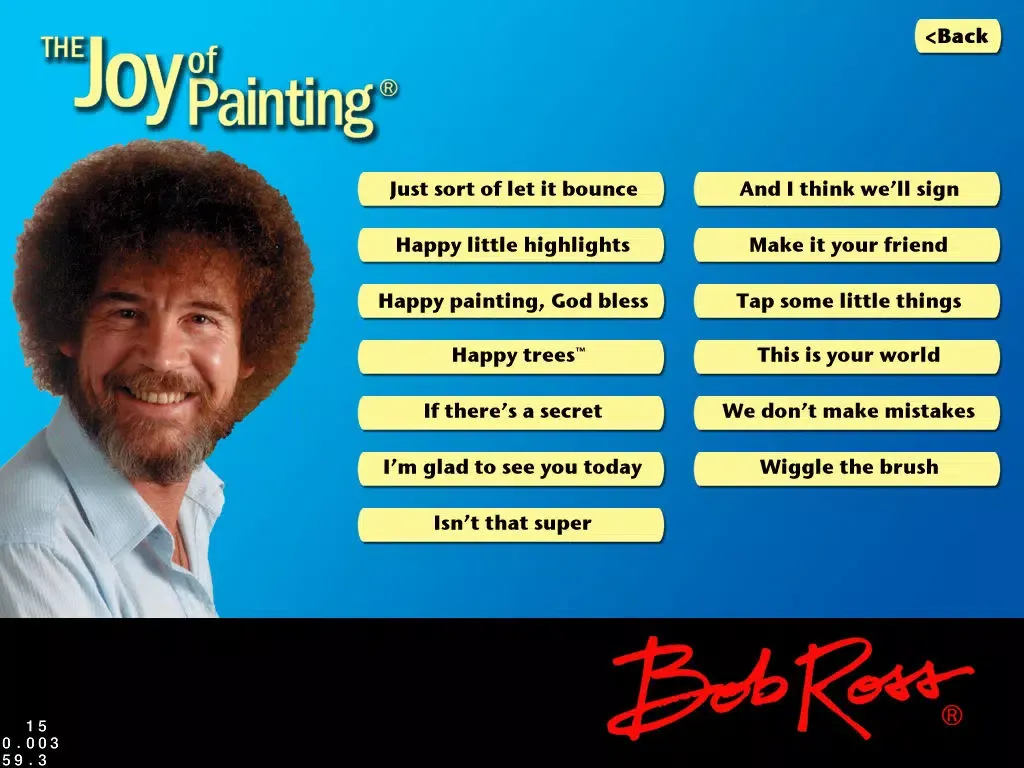 Zrzuty ekranu Bob Ross iPad 