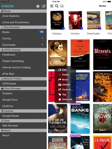 Ảnh chụp màn hình của KyBook - EPub,FB2,PDF,DjVu Reader iPad 