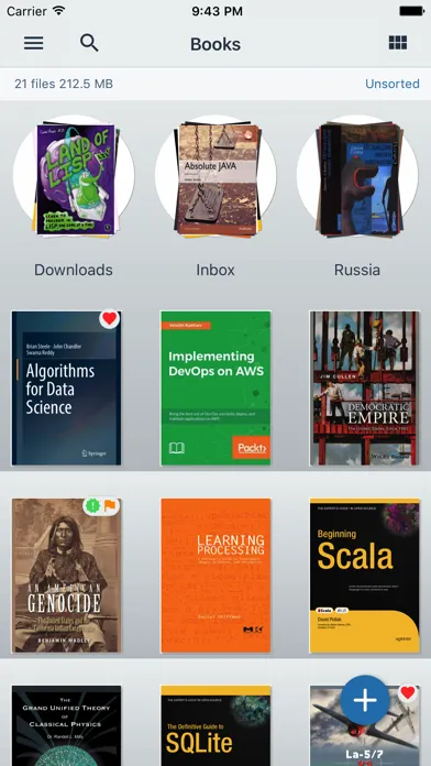 BiLibre DjVu and PDF Reader Screenshots