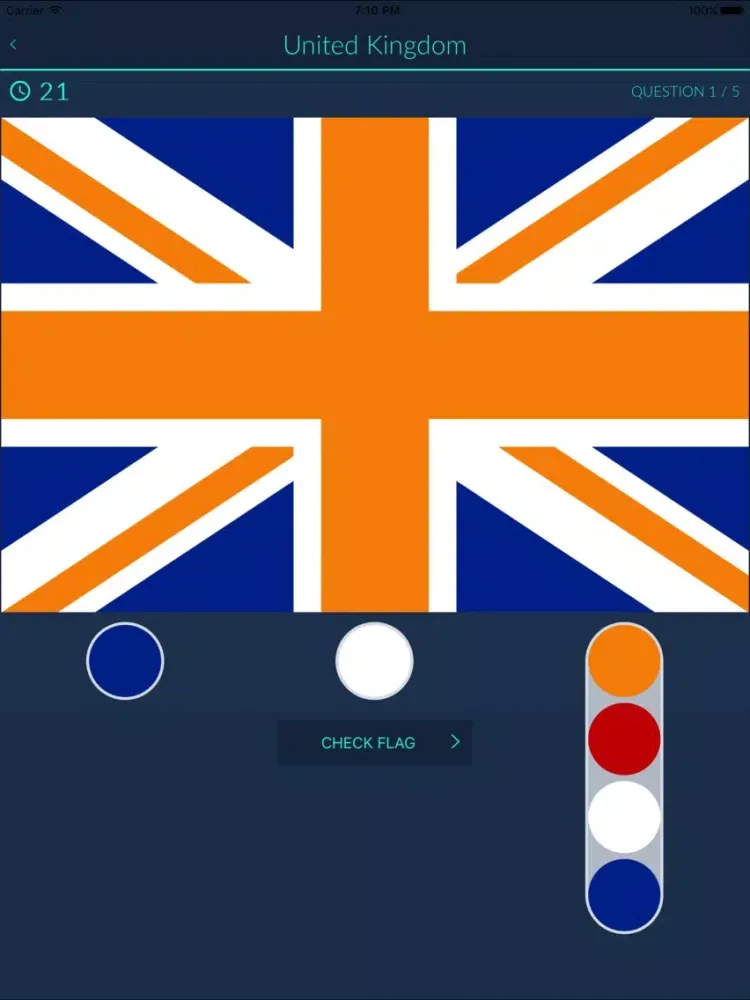 Flags Quiz – learn the flags iPad  Screenshots