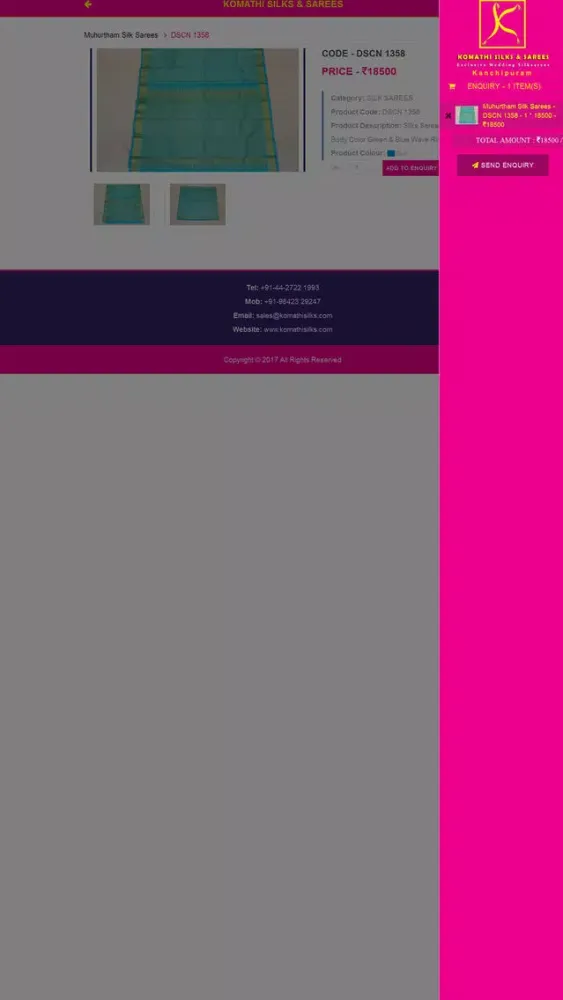 Capturas de pantalla de Komathi Silks & Sarees