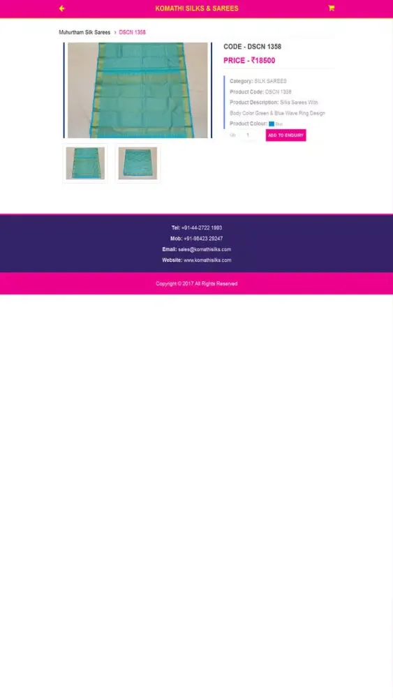 Capturas de pantalla de Komathi Silks & Sarees