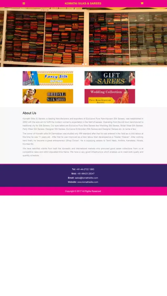 Capturas de pantalla de Komathi Silks & Sarees