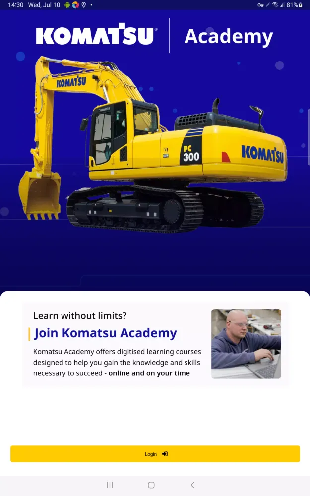 Captures d'écran de Komatsu Academy