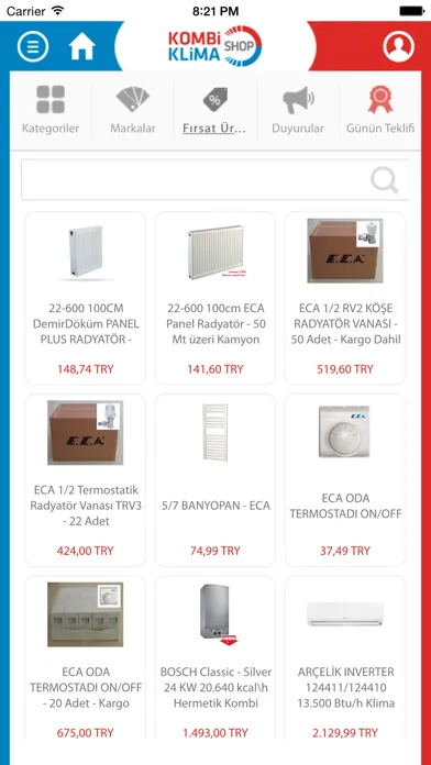 Kombi Klima Shop سکرین شاٹس