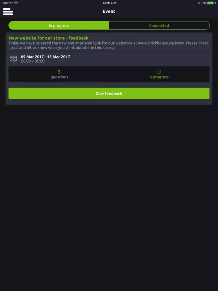 Capturas de pantalla de Komm.io iPad 