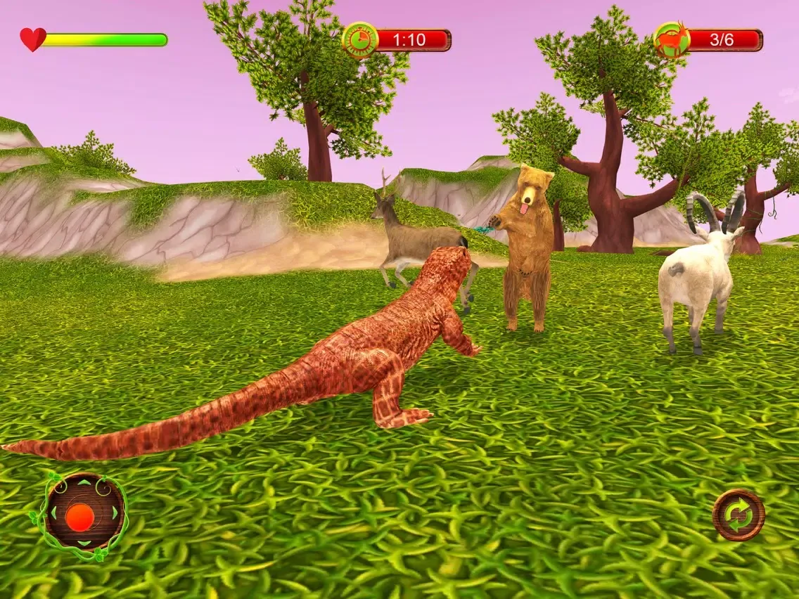Capturas de pantalla de Hungry Komodo Attack Simulator iPad 
