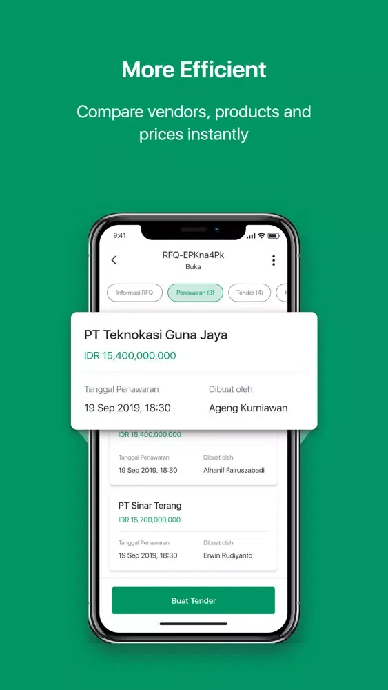ภาพหน้าจอของ Komodo Buyer