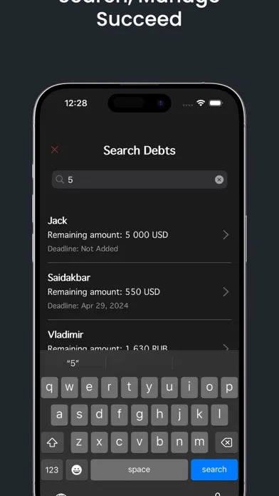 Debt Tracker: never lose it應用截圖