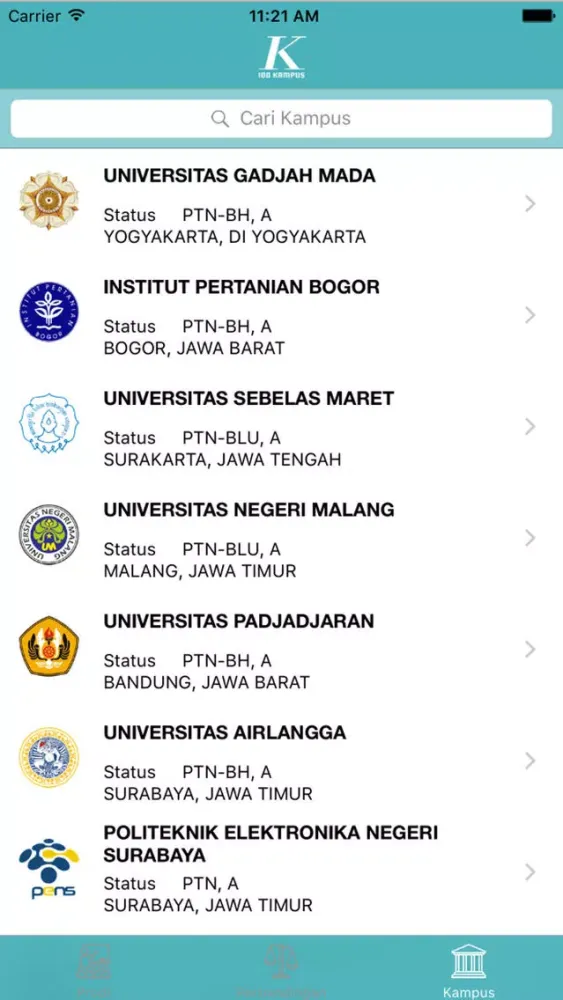 Kompas 100 Kampus Pilihan Screenshots