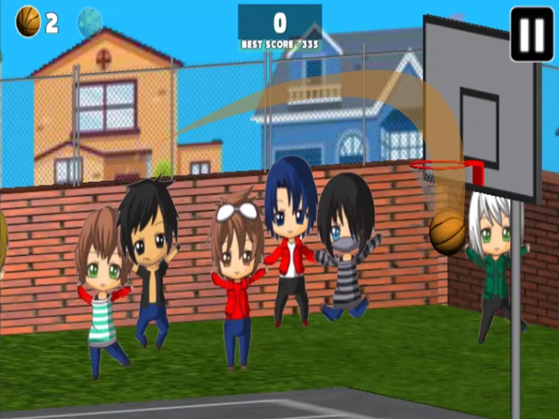 Basketball Throw 3D : The prImal Shooting Legends iPad  স্ক্রিনশট
