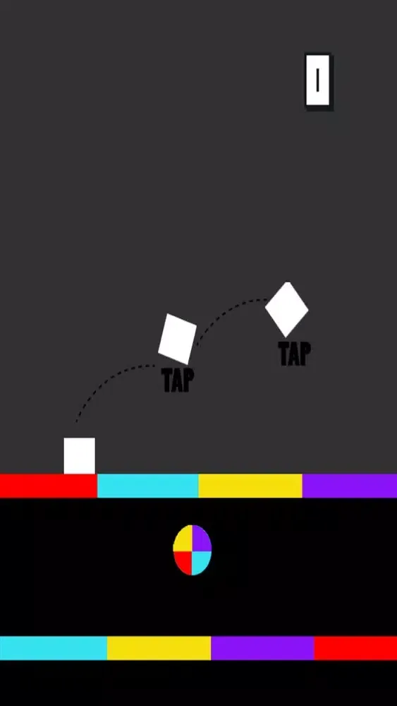 ภาพหน้าจอของ Spider Color Jump Switch VS Mr. Square Temple