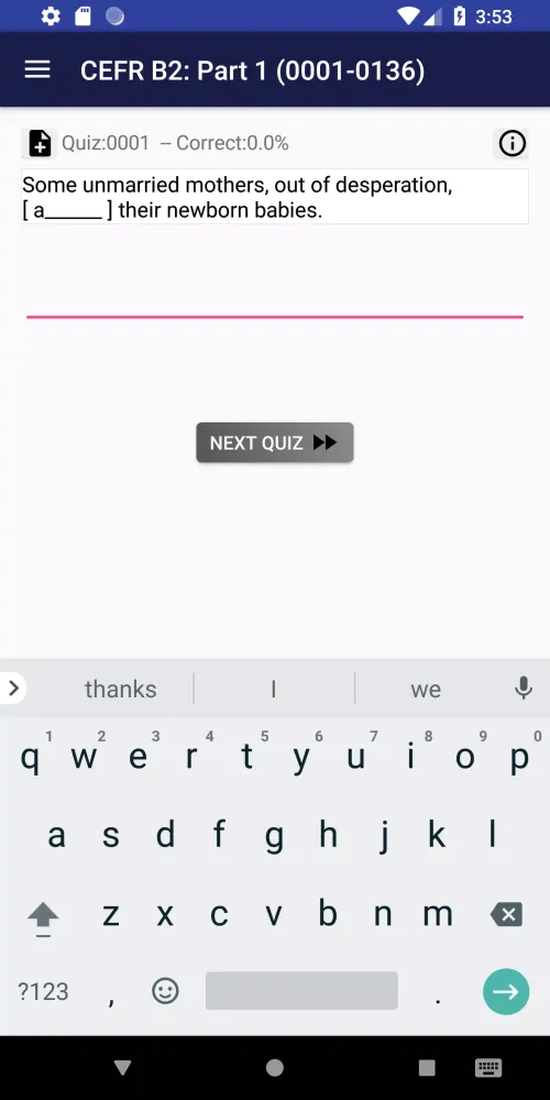 国際標準CEFRの英単語中上級 Screenshots