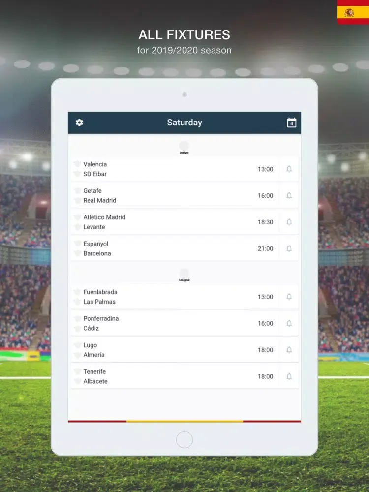 Spanish Soccer - 19/20 iPad  Screenshots