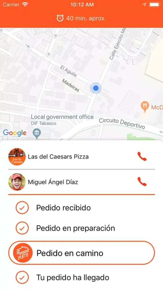 YUM delivery應用截圖