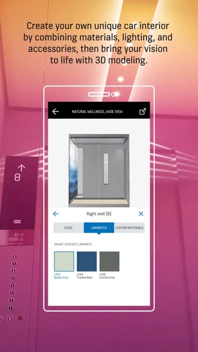 KONE Car Designer App স্ক্রিনশট