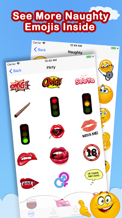 Capturas de pantalla de Adult Emoji Animated Emojis