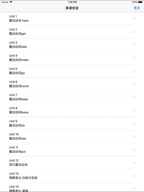 四级英语会话-学英语的得力助手 iPad 应用截图