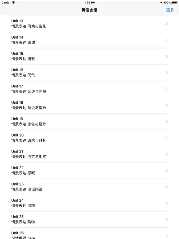 四级英语会话-学英语的得力助手 iPad 应用截图