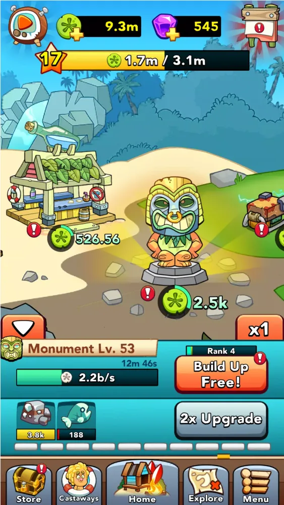 Capturas de tela do Castaway Cove