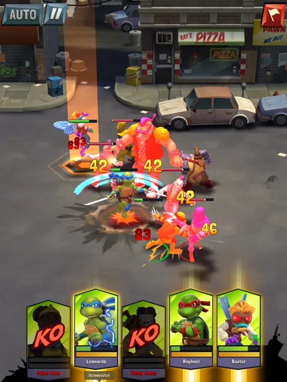 Captures d'écran de TMNT: Mutant Madness iPad 