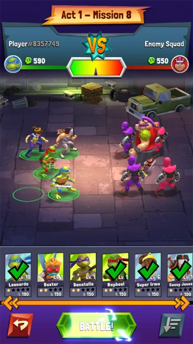 Captures d'écran de TMNT: Mutant Madness